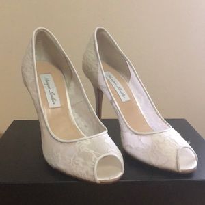 Monique Lhuillier Adriana Lace Peeptoe SOLD OUT